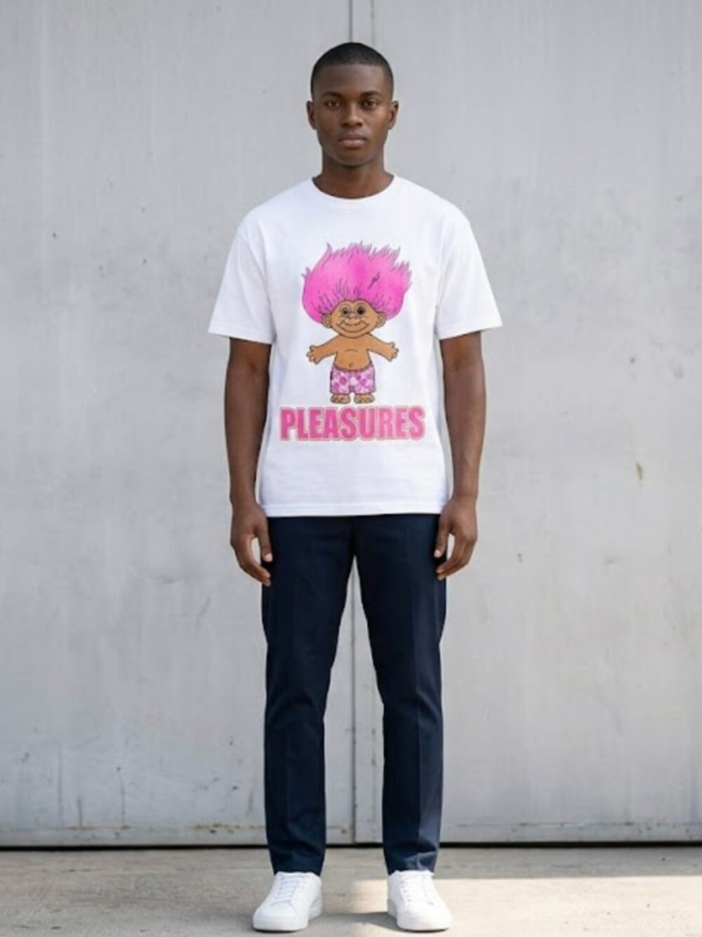 Pleasures Troll Graphic Tee White XL NWOT
